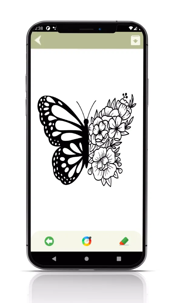 Zrzuty ekranu Butterfly Coloring Book Game