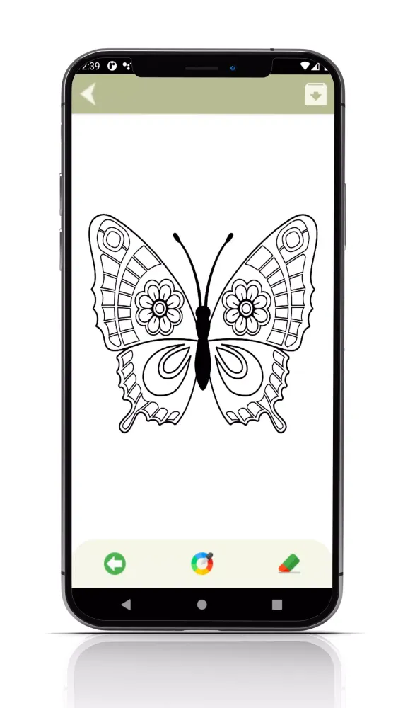 Zrzuty ekranu Butterfly Coloring Book Game
