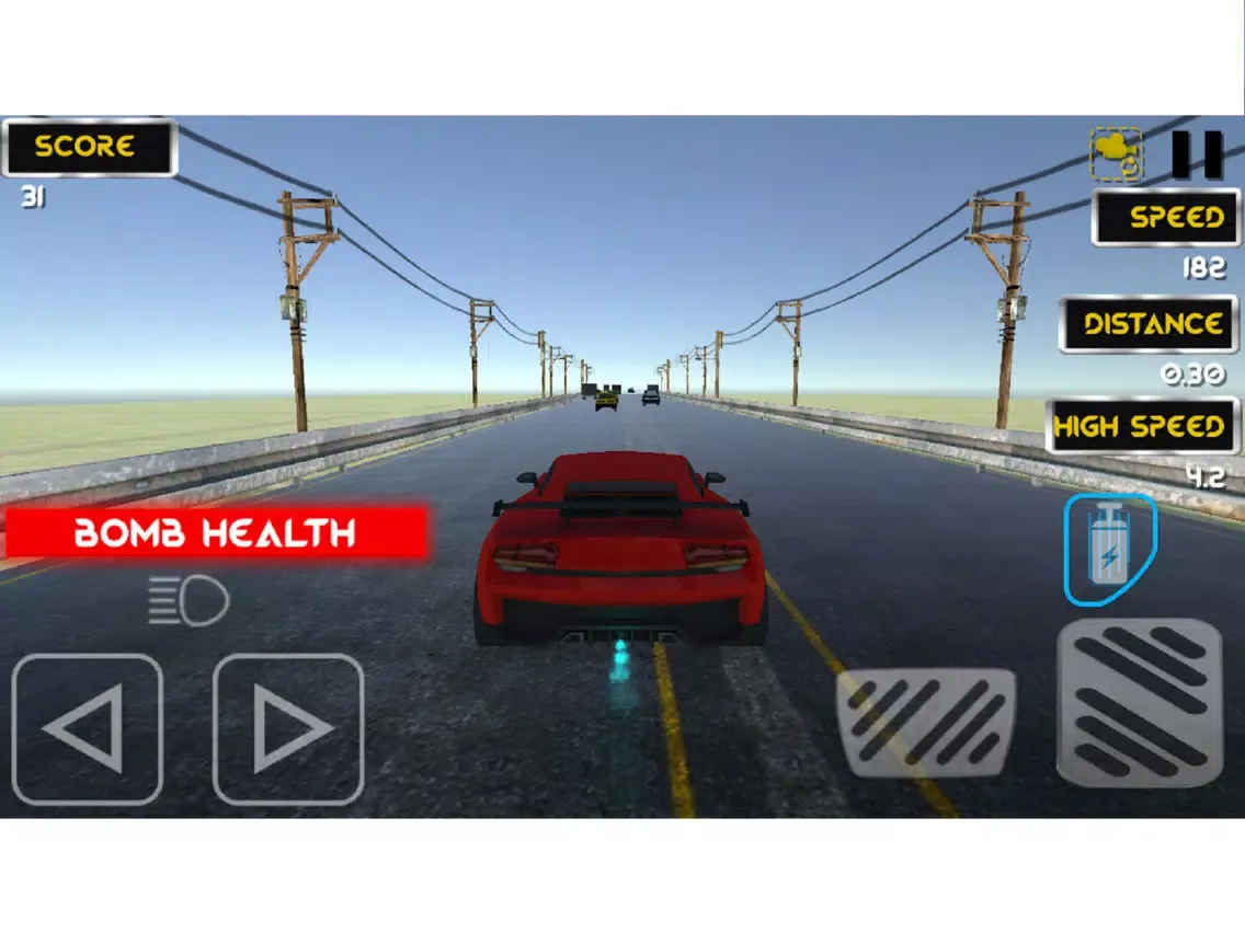 Capturas de tela do Red Driver: Traffic Racer iPad 