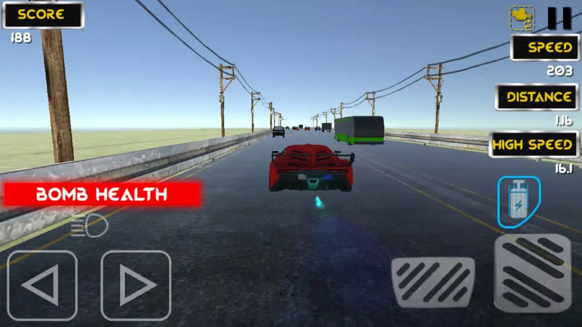 Capturas de tela do Red Driver: Traffic Racer
