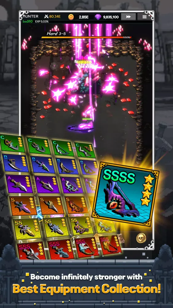 Capturas de tela do Pixel Hunter Idle
