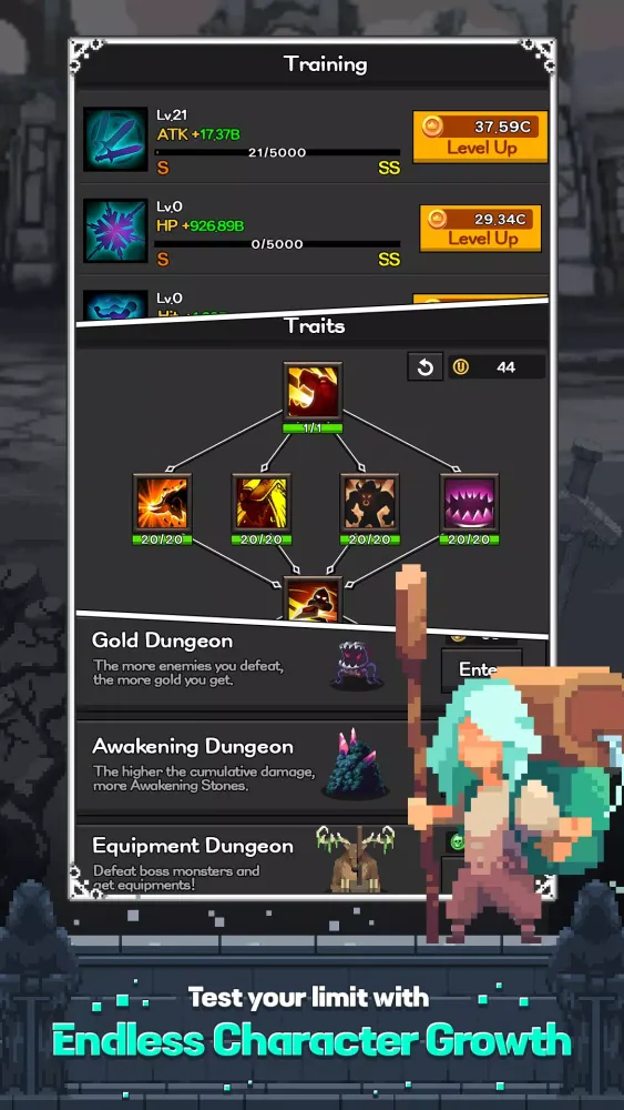 Capturas de tela do Pixel Hunter Idle