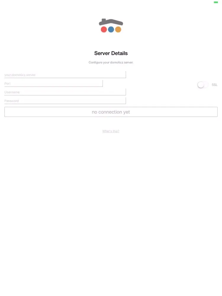 Domotix iPad  스크린샷