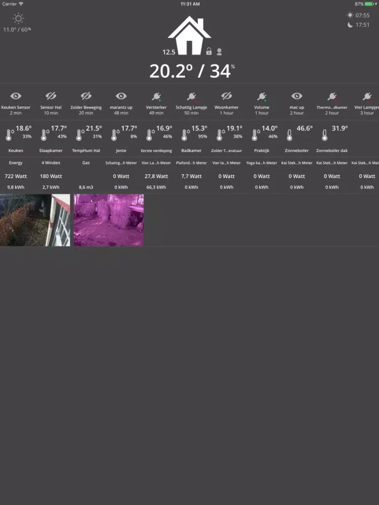 Domotix iPad  스크린샷