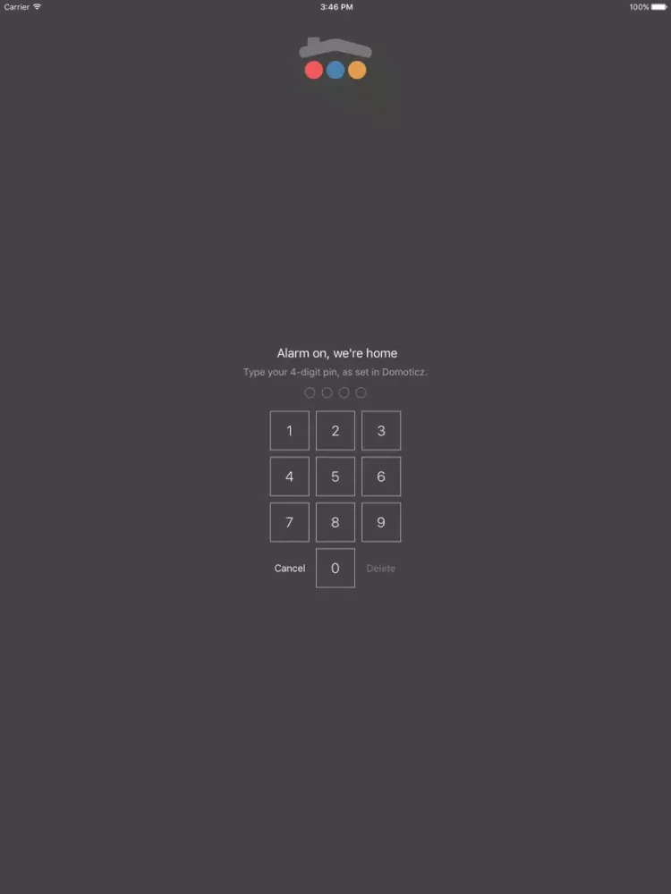 Domotix iPad  스크린샷