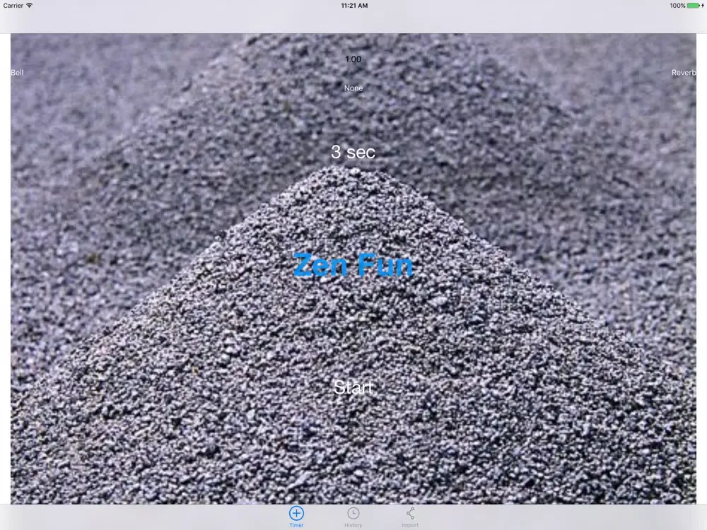 Tangkapan layar Zen Fun Timer iPad 