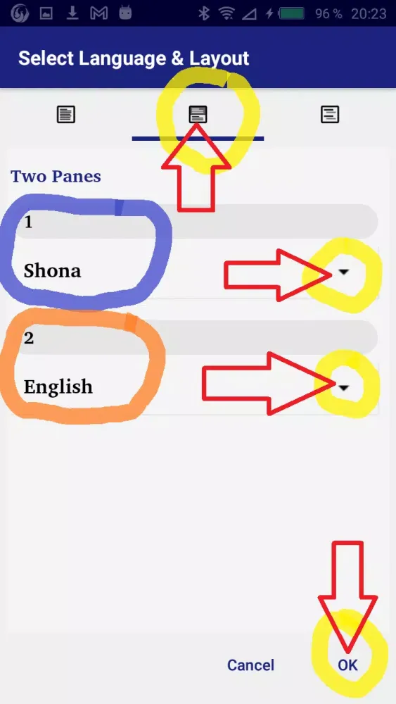 Ảnh chụp màn hình của Shona