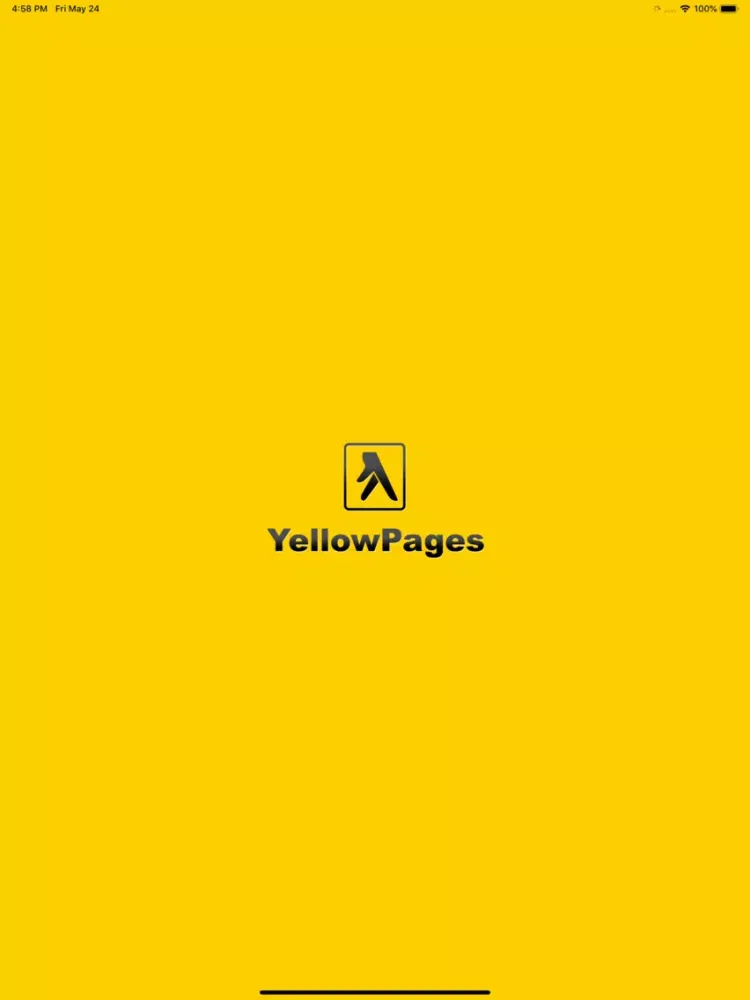 Tangkapan skrin Zimbabwe Yellow Pages iPad 