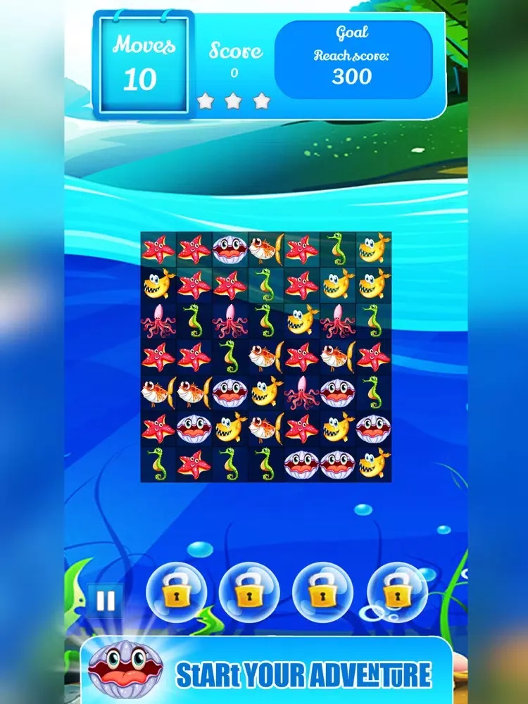 Fish Aquarium - New Match 3 iPad  سکرین شاٹس