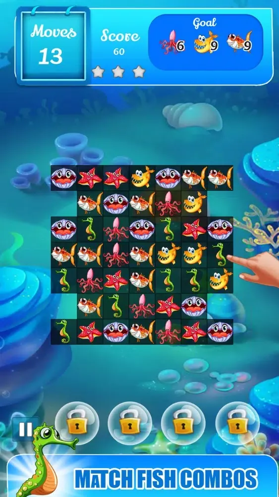 Fish Aquarium - New Match 3 سکرین شاٹس