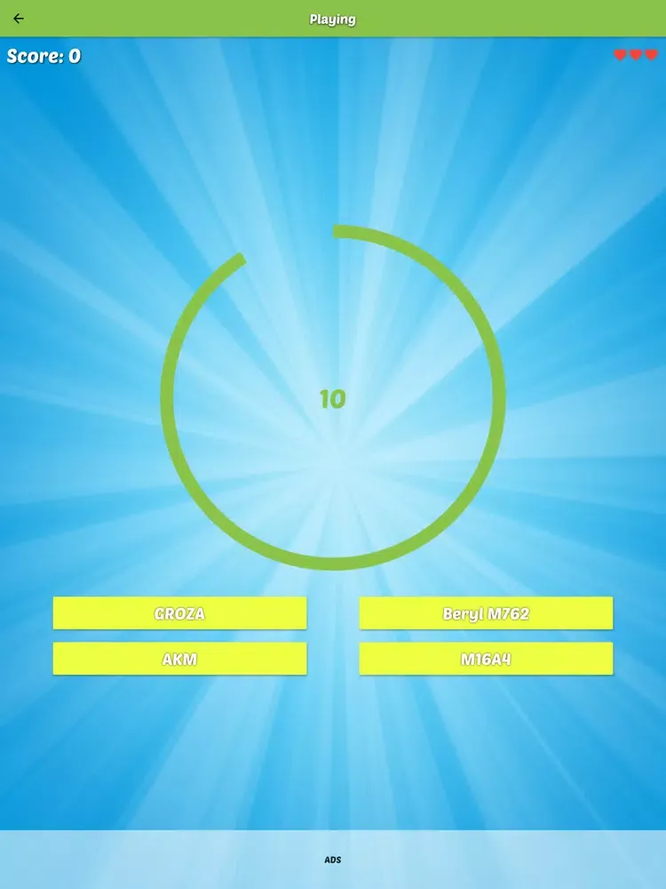 Guess the Weapon iPad  Screenshots