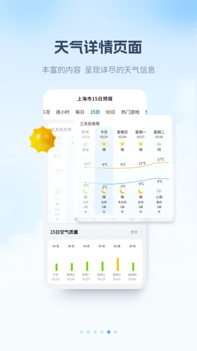 Captures d'écran de 最美天气Pro-90日超长天气预报