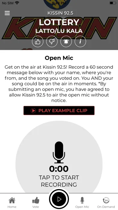 Captures d'écran de Kissin 92.5