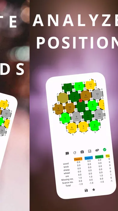 ภาพหน้าจอของ Settlers Boards & Analyzer