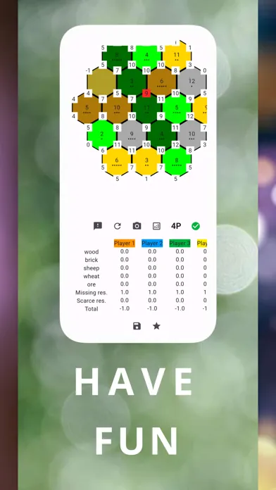 ภาพหน้าจอของ Settlers Boards & Analyzer