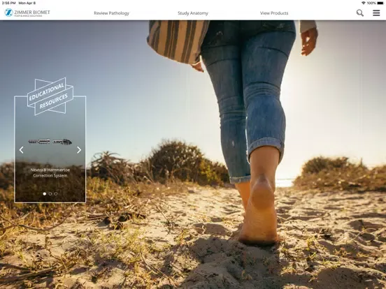 Foot & Ankle - Zimmer Biomet iPad  Screenshots