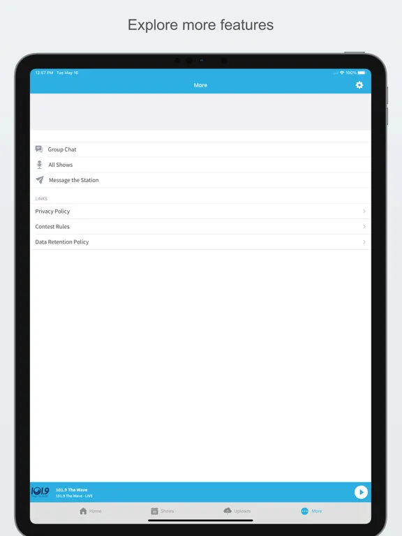 Скриншоты 101.9 The Wave iPad 