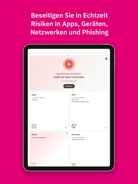 Screenshot di Telekom Mobile Protect Pro iPad 