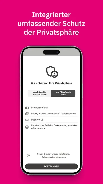 Captures d'écran de Telekom Mobile Protect Pro