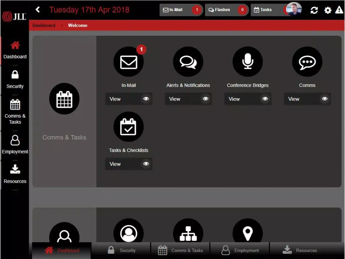 Screenshot di JLL NICC iPad 