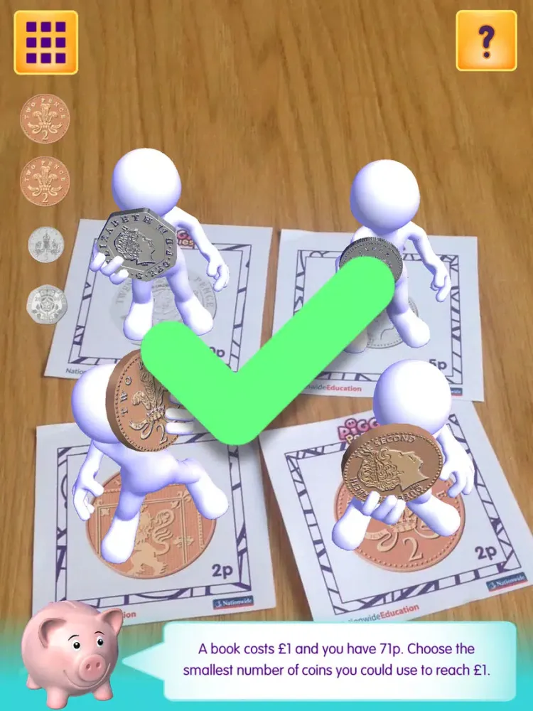 Capturas de tela do Piggy Pennies iPad 