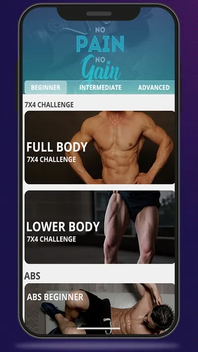 Tangkapan layar Home Fitness Workout App