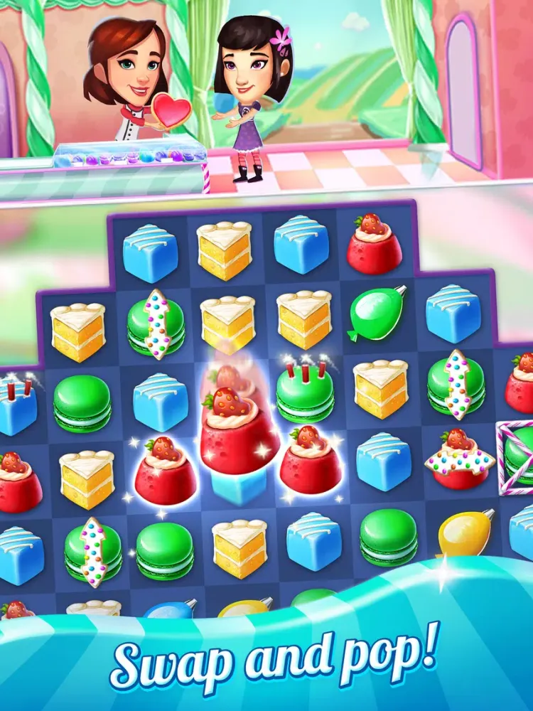 Crazy Cake Swap: Matching Game iPad  Screenshots