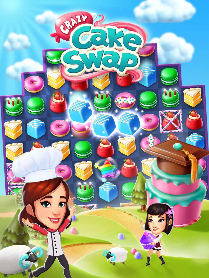 Crazy Cake Swap: Matching Game iPad  স্ক্রিনশট