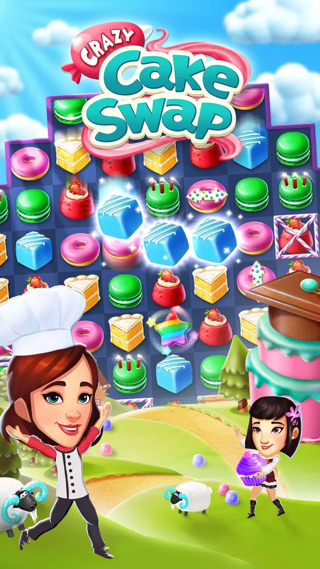 Crazy Cake Swap: Matching Game স্ক্রিনশট