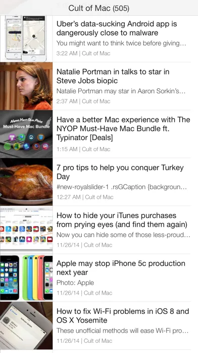 Ziner - RSS Reader that believes in simplicity Ekran Görüntüleri
