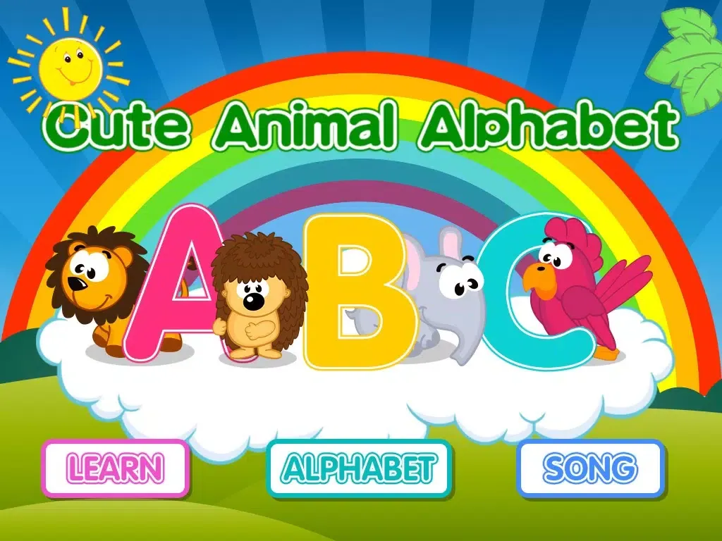 Cute Animal Alphabet (None Ads) - The Kids's English ABC iPad  스크린샷
