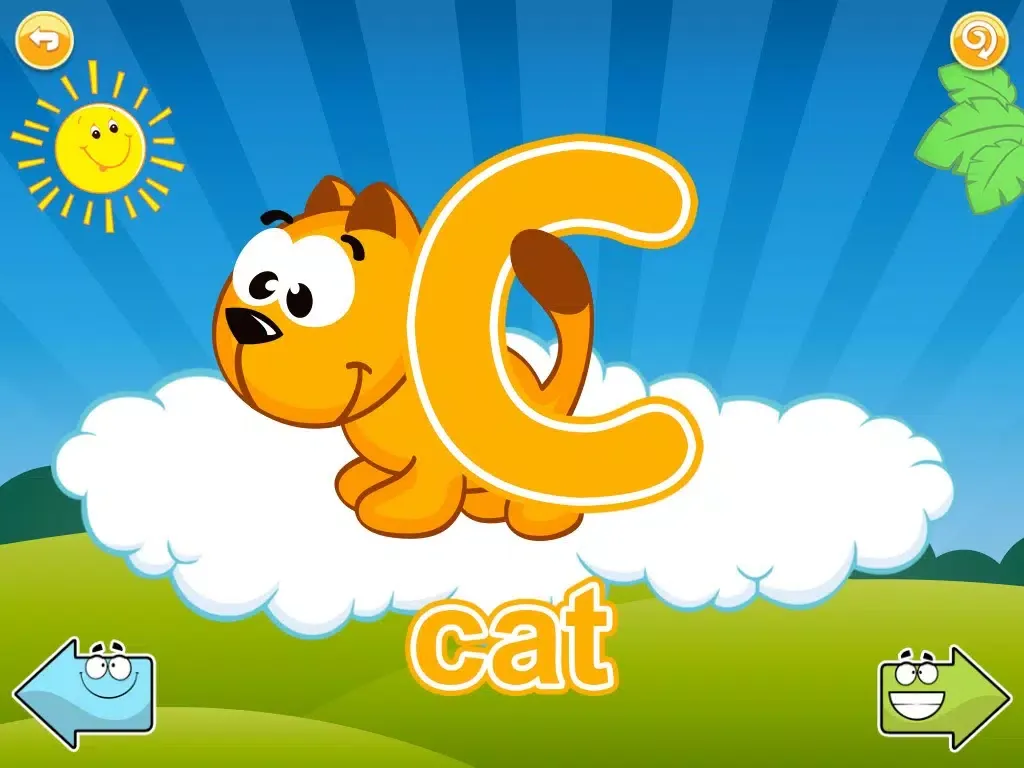 Cute Animal Alphabet (None Ads) - The Kids's English ABC iPad  스크린샷