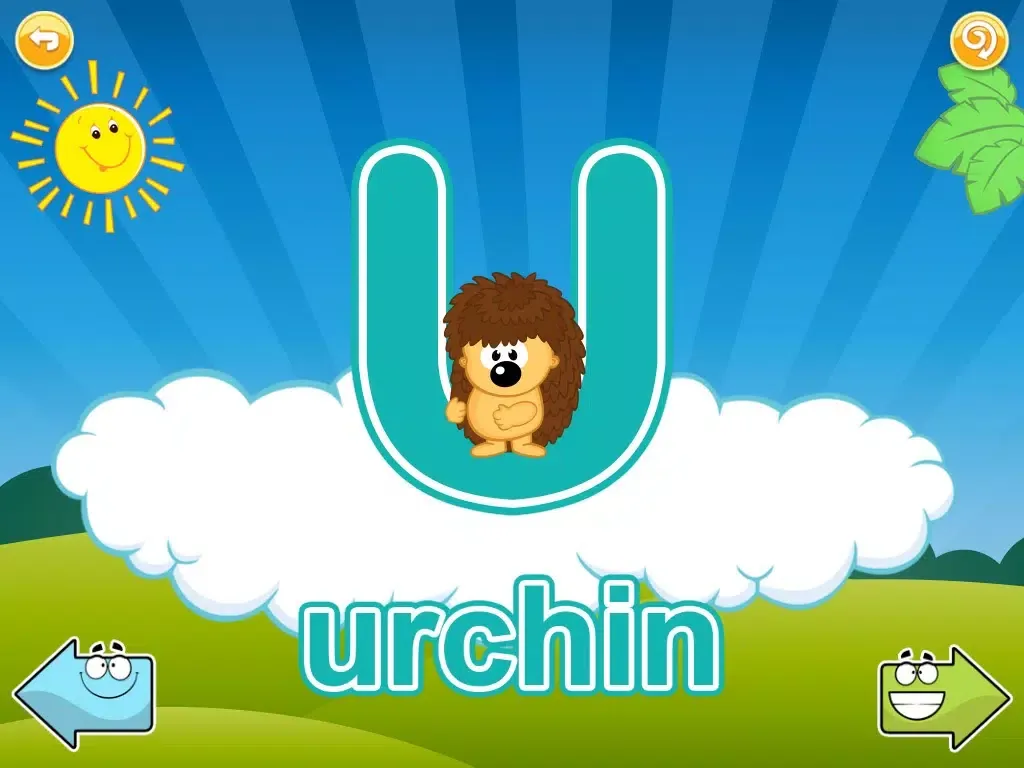 Cute Animal Alphabet (None Ads) - The Kids's English ABC iPad  스크린샷