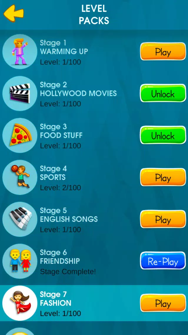 Words to Emojis - Trivia Quiz应用截图