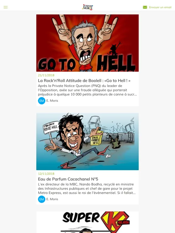 Zinfos Moris iPad  Screenshots