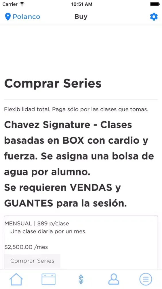 Ảnh chụp màn hình của Chavez Boxing Studio