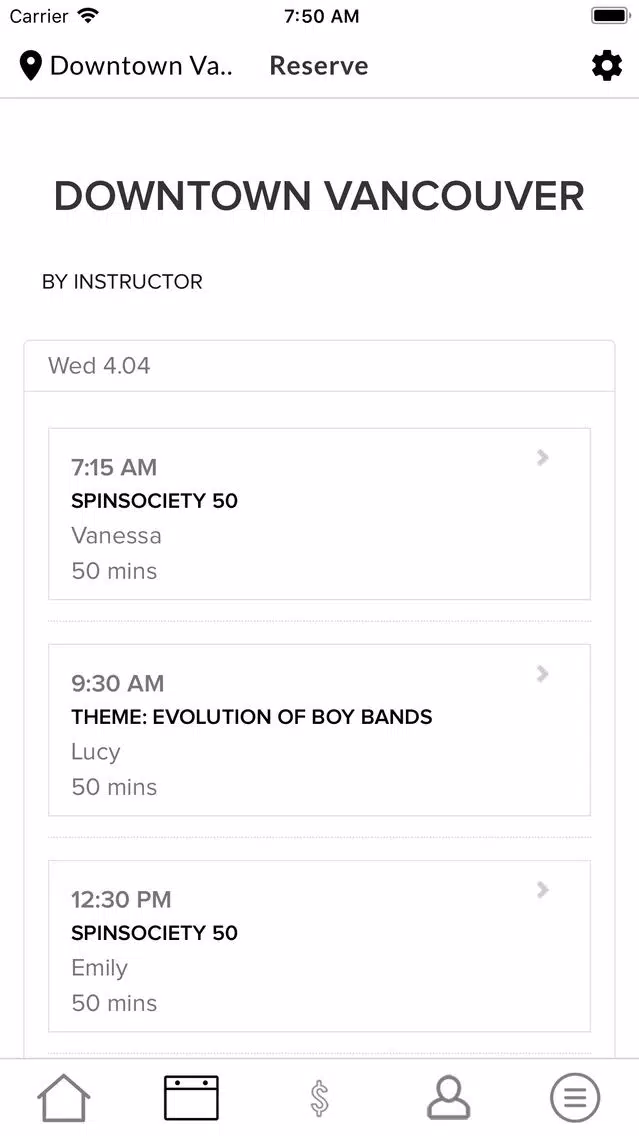 Tangkapan layar Spin Society Studio
