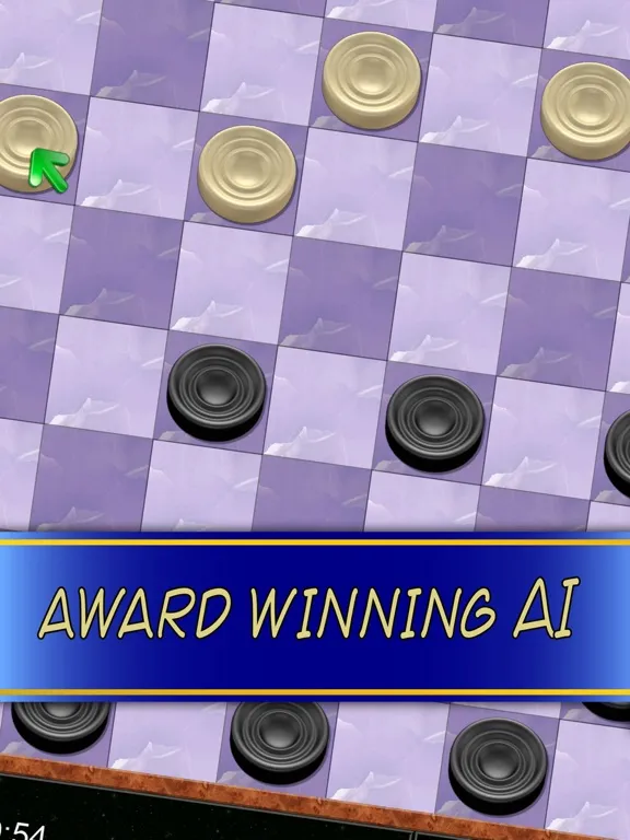 Tangkapan skrin Checkers V+, fun checker game iPad 