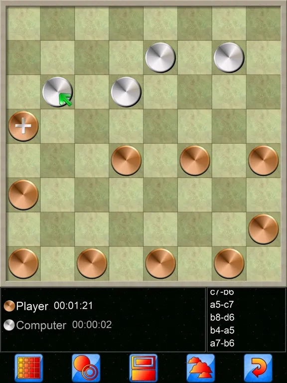 Tangkapan skrin Checkers V+, fun checker game iPad 