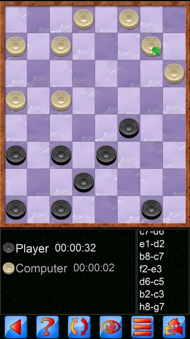 Tangkapan skrin Checkers V+, fun checker game