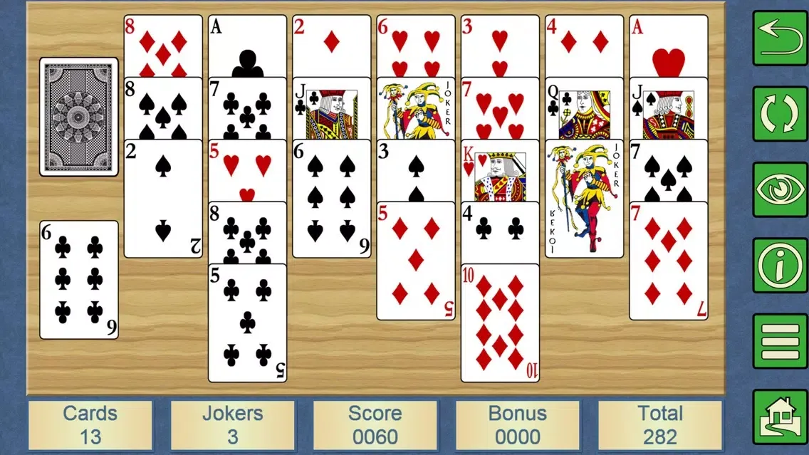 Tangkapan skrin HomeRun V+ - card solitaire