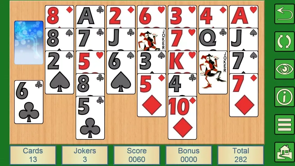 Tangkapan skrin HomeRun V+ - card solitaire
