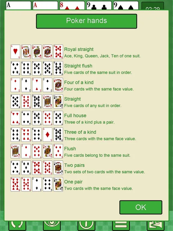 Poker Solitaire V+ iPad  스크린샷
