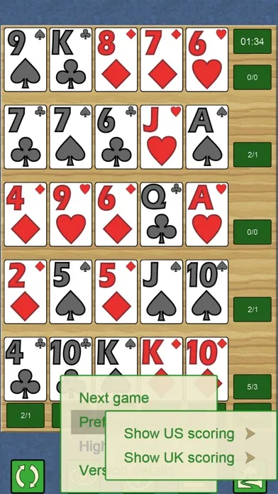 Poker Solitaire V+ 스크린샷