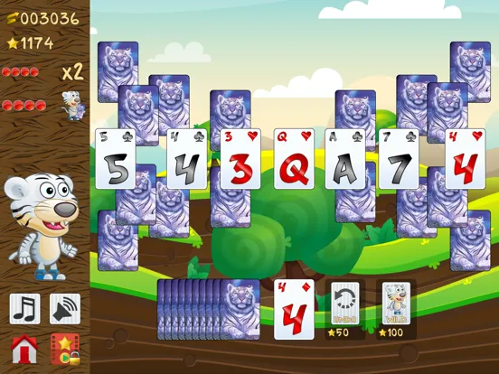 Tiger Solitaire, fun card game iPad  স্ক্রিনশট