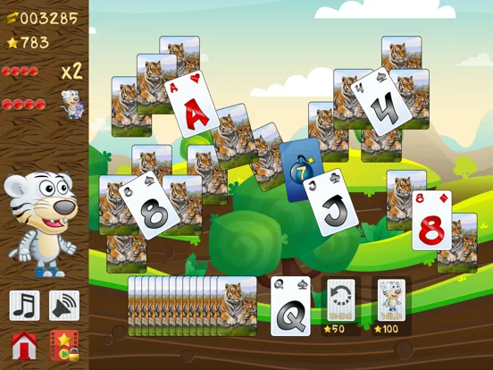 Tiger Solitaire, fun card game iPad  স্ক্রিনশট