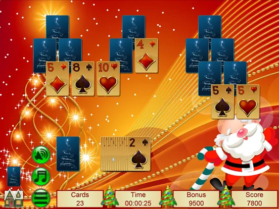 Tangkapan skrin Xmas TriPeaks Card Solitaire iPad 