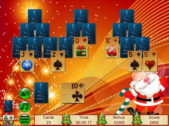 Tangkapan skrin Xmas TriPeaks Card Solitaire iPad 