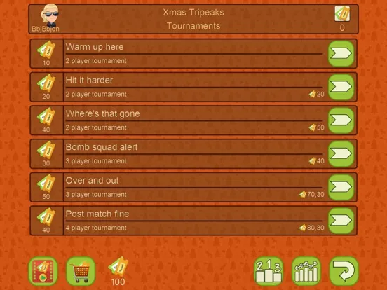 Tangkapan skrin Xmas TriPeaks Card Solitaire iPad 