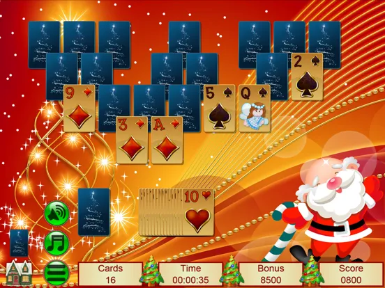 Tangkapan skrin Xmas TriPeaks Card Solitaire iPad 